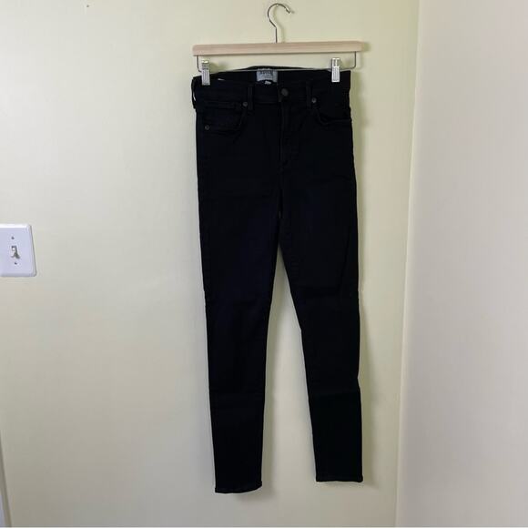 Agolde Black High Waist Skinny Jeans EUC Size 27 - Picture 13 of 13
